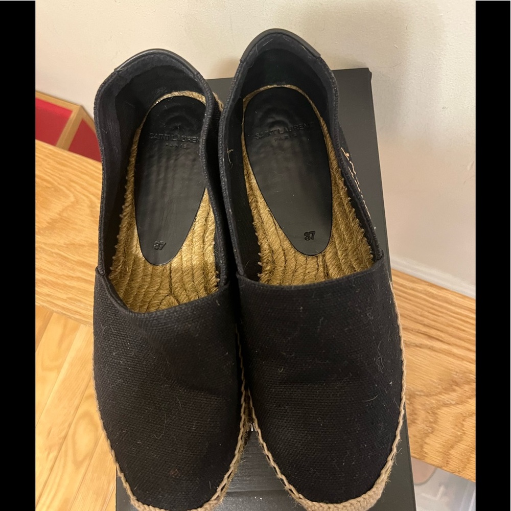 SAINT LAURENT EMBROIDERED ESPADRILLES IN CANVAS